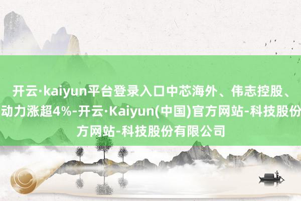 开云·kaiyun平台登录入口中芯海外、伟志控股、顺风清洁动力涨超4%-开云·Kaiyun(中国)官方网站-科技股份有限公司