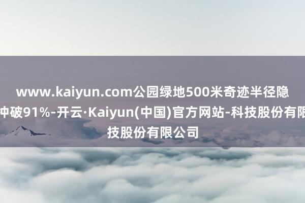 www.kaiyun.com公园绿地500米奇迹半径隐蔽率冲破91%-开云·Kaiyun(中国)官方网站-科技股份有限公司