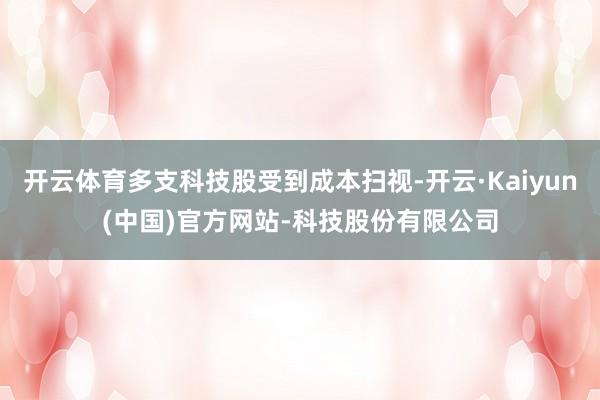开云体育多支科技股受到成本扫视-开云·Kaiyun(中国)官方网站-科技股份有限公司