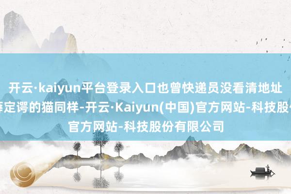 开云·kaiyun平台登录入口也曾快递员没看清地址？这就像薛定谔的猫同样-开云·Kaiyun(中国)官方网站-科技股份有限公司